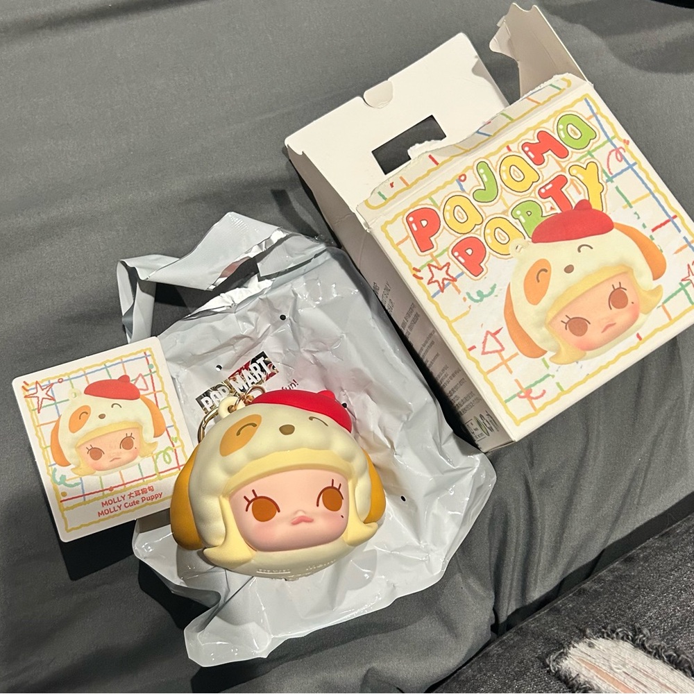 Pop Bean Pajama Party Earphone Bag- (Molly Cute Puppy)